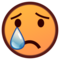Crying Face emoji on Emojidex